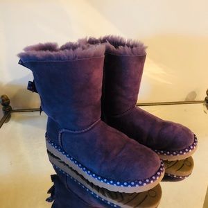UGG, Girl’s, Purple, Bailey Bow, Boots!